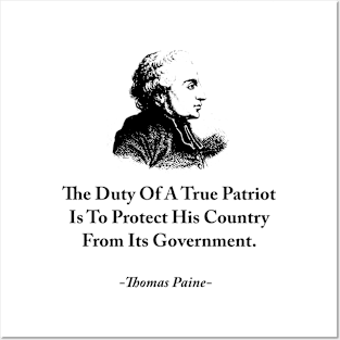 The Duty Of A True Patriot Posters and Art